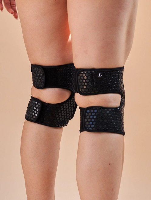 Velcro Sticky Grip Knee Pads BLACK – LUNALAE